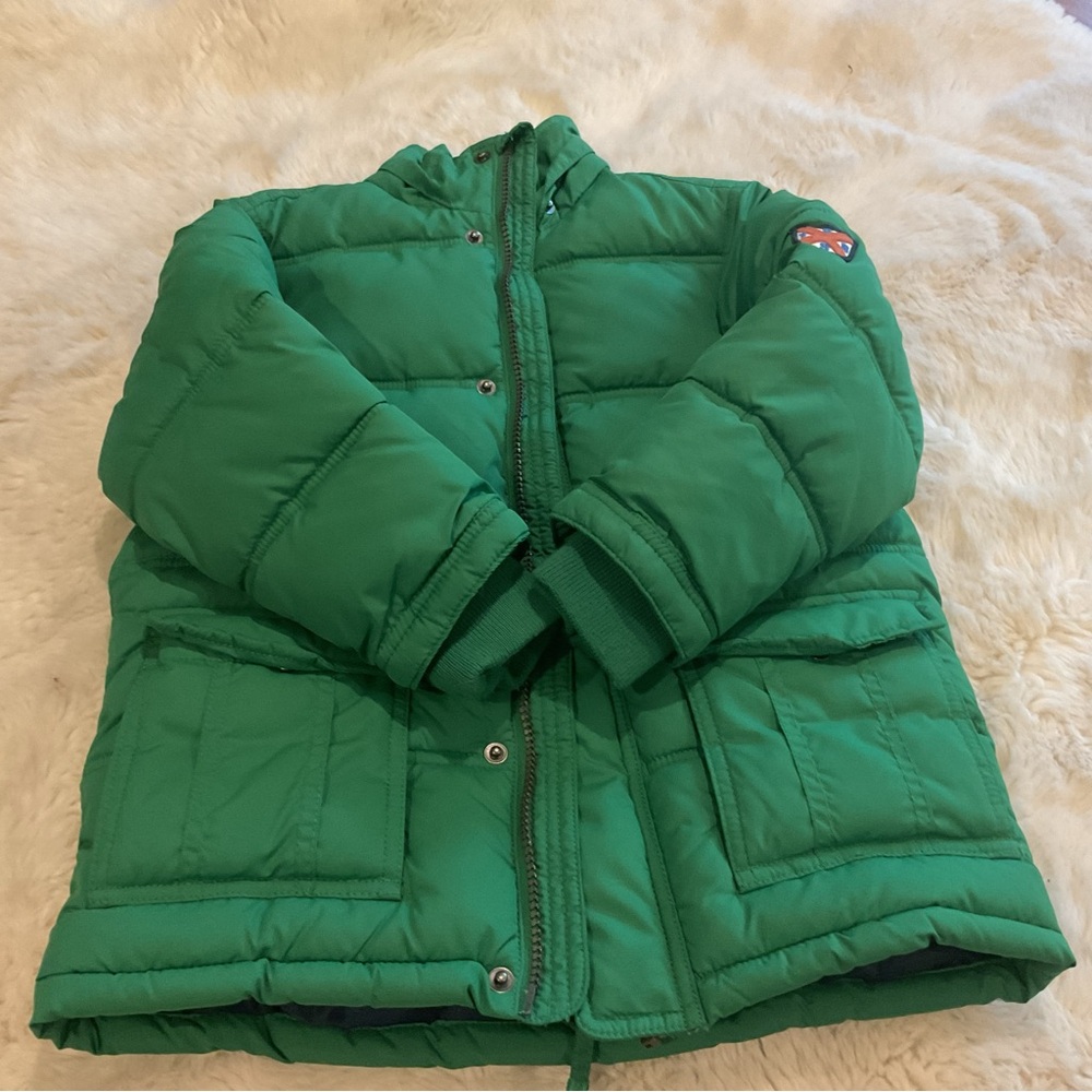H&M Vibrant Green Kids Puffer Coat 4-5Y
